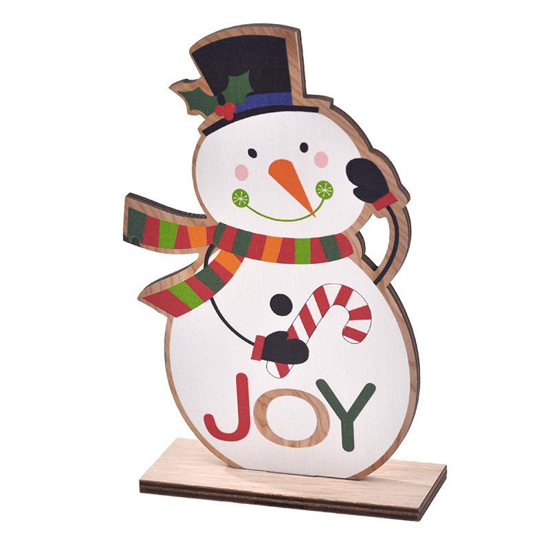 

Деревянная кукла без лица Санта Клаус Рождественская елка Снеговик Рождественское украшение для стола Рождественские украшения 2025 Ноэль Навидад Декор Подарок