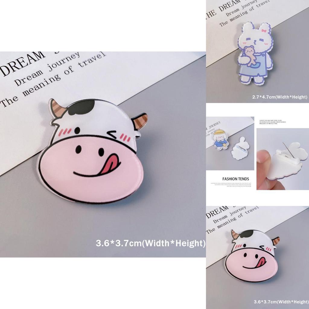 Charming Dog Rabbit Cow Pins For Backpacks Satchels And Wallets Decorations