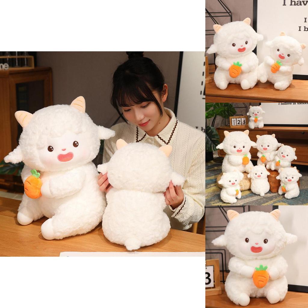 Adorable Jointed Sheep Plush Toy Soft Cuddly Stuffed Animal For Girls Gift