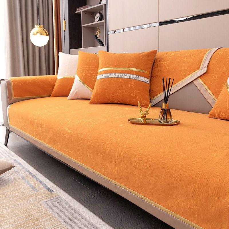 

Шенилл Жаккард Подушка для дивана Легкий Роскошный Стиль Нескользящая Подушка Простой Модный Чехол для дивана Полотенце для дивана Розница 70*150cm