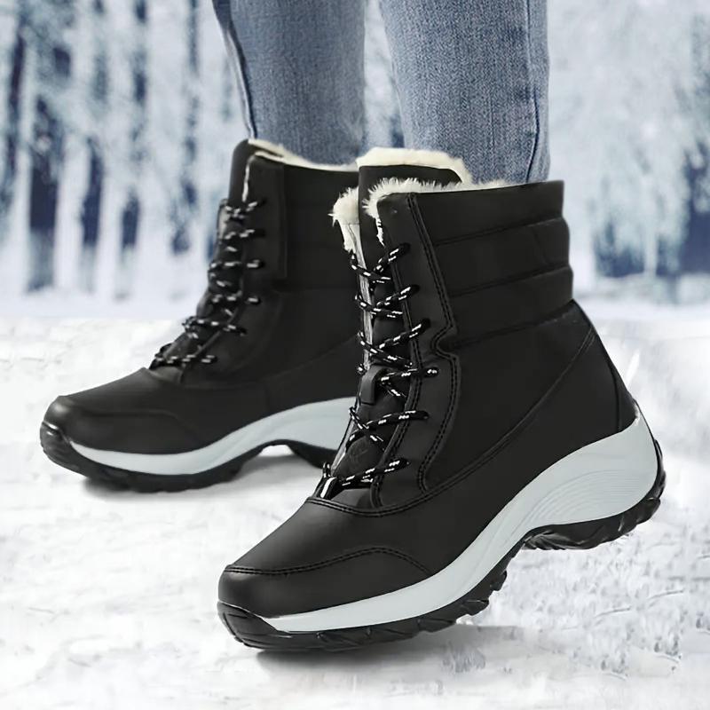 Fashion Snow Boots for Women Platform Shoes Plush Keep Warm Boots Women's Thigh High Boot Comfortable Walking Shoes Winter Ankle Boot