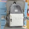 Schoolbag Milk Fufu Plaid Corrugated Lace Girl Heart Travel Small Backpack Japanese Sweet Wind Student Party Backpack