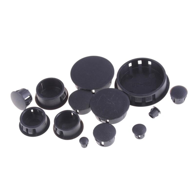 Dia. 5mm-38mm Silicone Rubber Snap-on Blanking Bore Plugs Hole Stopper Round Tube Pipe End Caps Sealing Dust-proof Waterproof