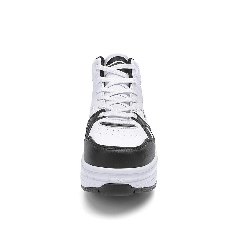 34-43 Four Wheeled Walking Shoes for Children/ Teenagers Roller Skates for Kids Four Wheeled Deformed Ice Skates for Children