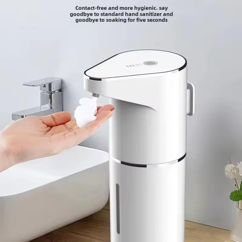 Intelligent Sensor Multi-Speed Contact-Free Wall-Mounted Vertical Hand Sanitizer Bubble Machine USB Charge Soap Dispenser