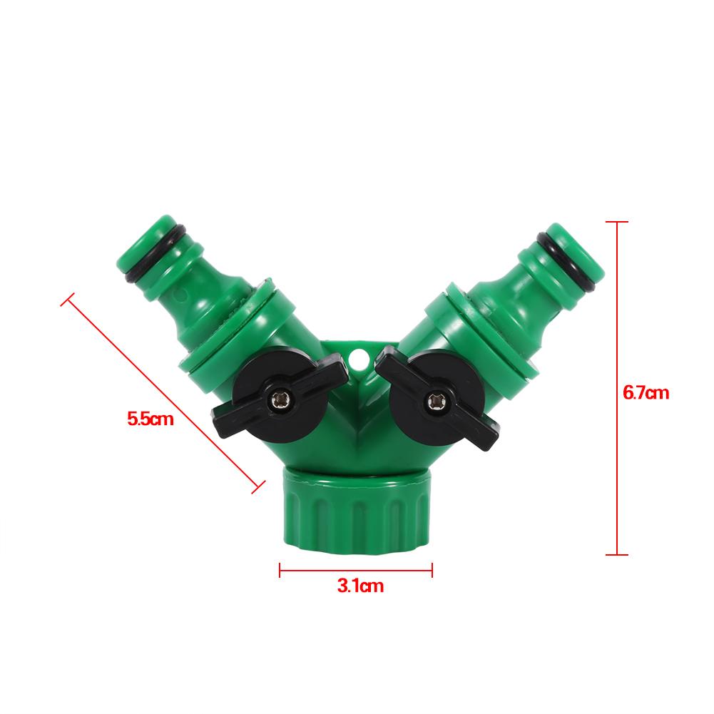 3 Way Hose Pipe Splitter, Garden Y Tap Connector Irrigation Drip Watering, Shut Off Valve, Home Plant Yard Balcony Irrigation with For Garden Yard
