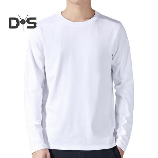 

Мужская спортивная футболка свободного покроя с круглым вырезом, однотонная, с длинными рукавами, для дома, для занятий спортом, бега, баскетбола M белый