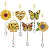 DIY Diamond Painting Suncatcher Wind Chime Pendant Double Sided Hanging Ornament Bedroom Window Decoration Pendant Handmade Gift