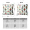 Merry Christmas Nutcracker Pattern Pillow Case 18x18 Inch Winter Holiday Party Cushion Cover Home Car Decoration for Sofa Couch