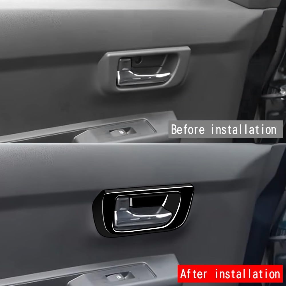 Daihatsu Atray S700V S710V Inner Door Handle Cover, Inner Handle Panel, Interior Panel, Custom Interior Parts, Accessories, 2P, Piano Black