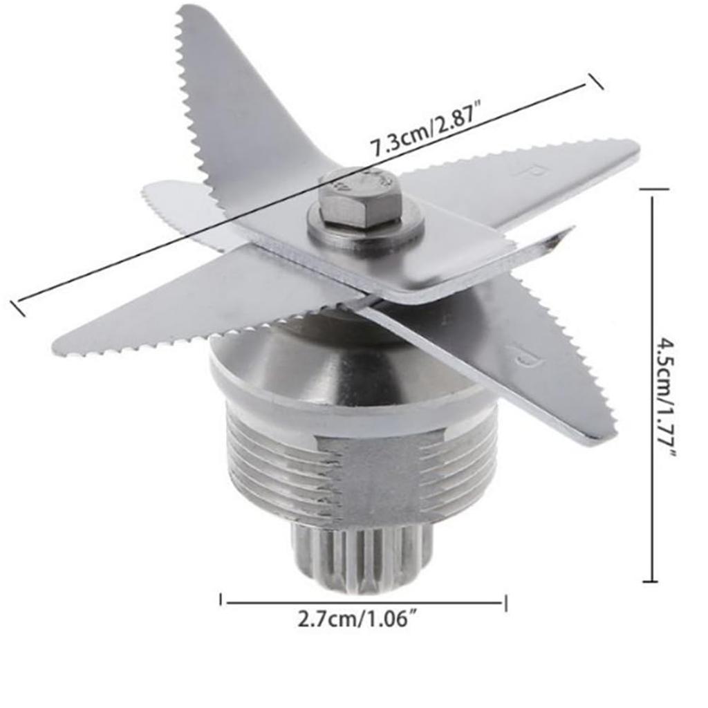 Stainless Steel Blender Juicer Spare Part Blade for 767 Blender Mixing Replacement Part Easy Cleaning Accessories