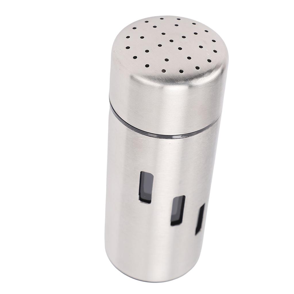Kitchen Seasoning Can Multifunctional 304 Stainless Steel Seasoning Shaker Condiment Canister with Lid for Salt Sugar