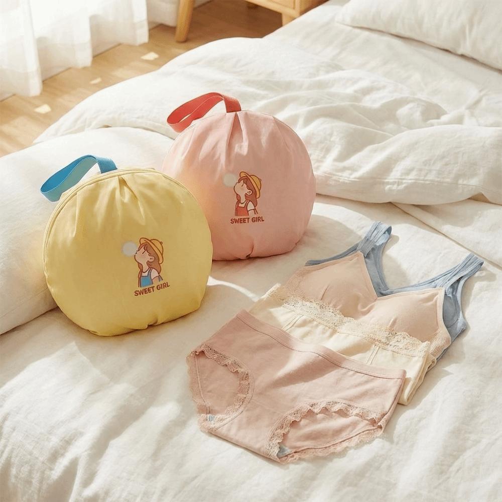 Handheld Underwear Packing Cube Polyester Fiber Bra Storage Bag  Clothing Sorting