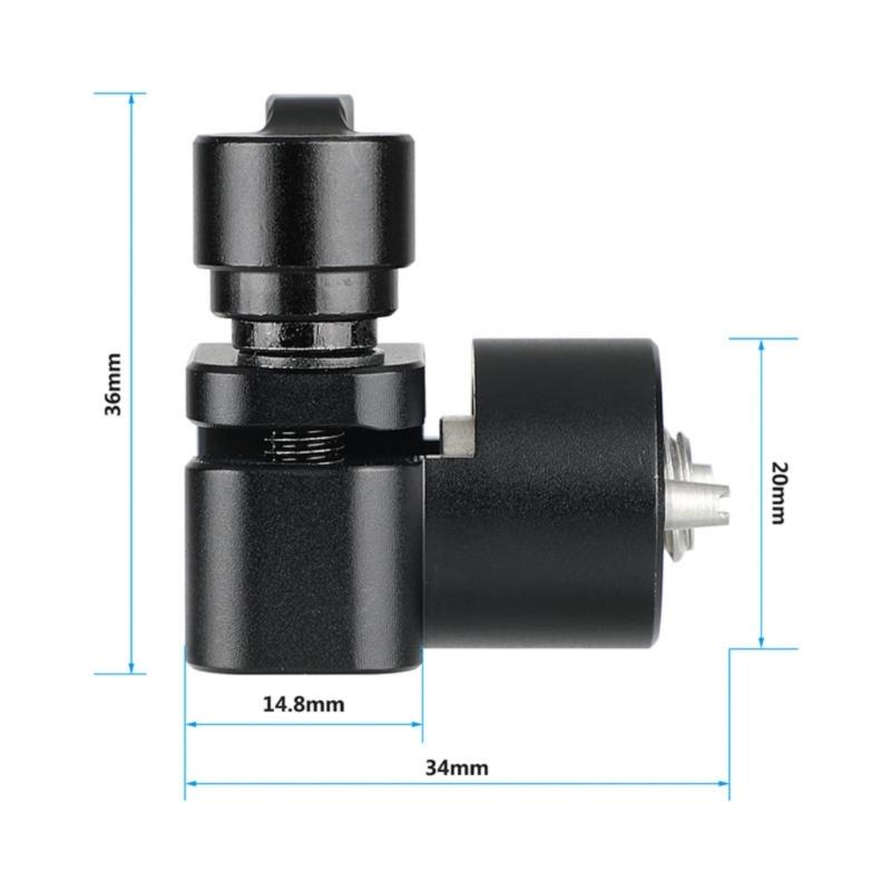 15mm Single Rod Holder Clamp With 3/8inch 16 Thread Screw Locating Pins Camera Accessories for Camera Cage Replacement