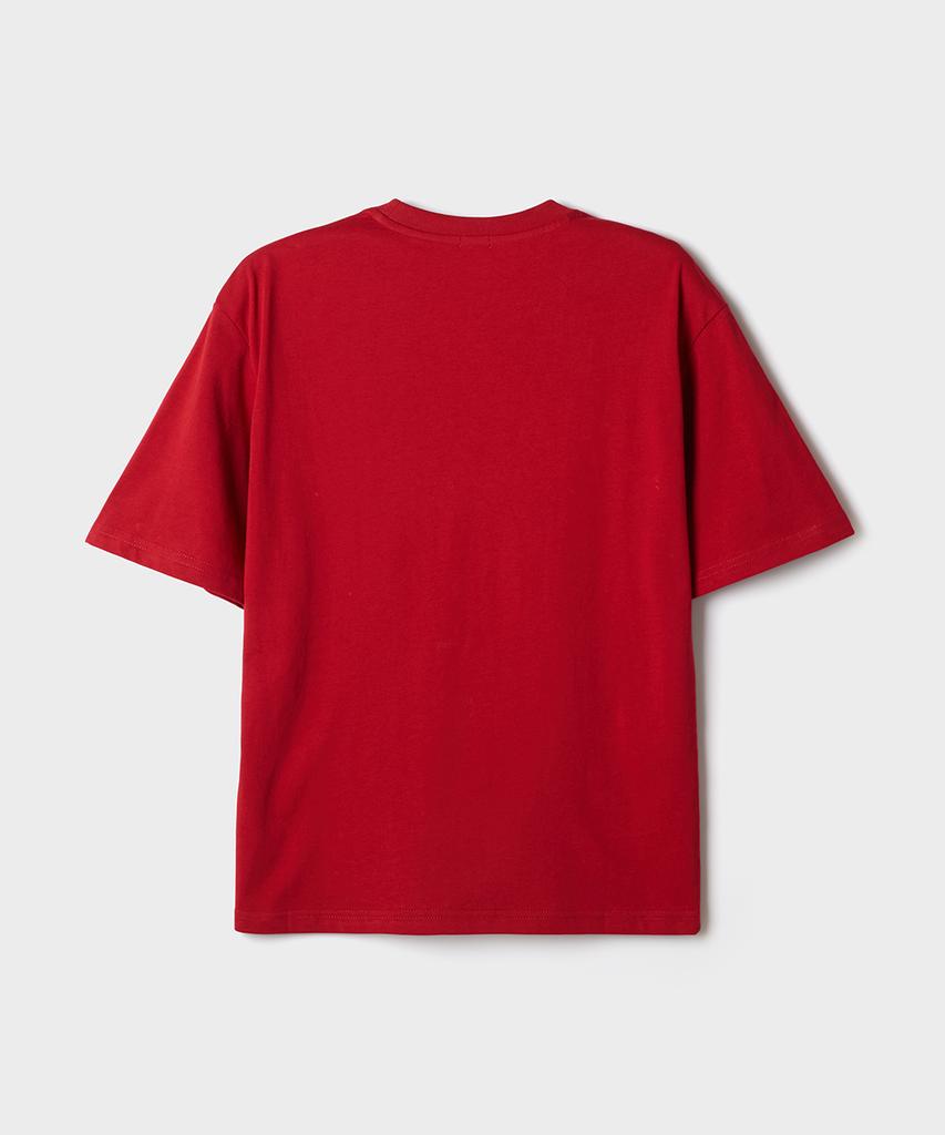 Seupao [Manggeureojin Gom] Short Sleeve T-Shirt (Red)_Sprlg25U03