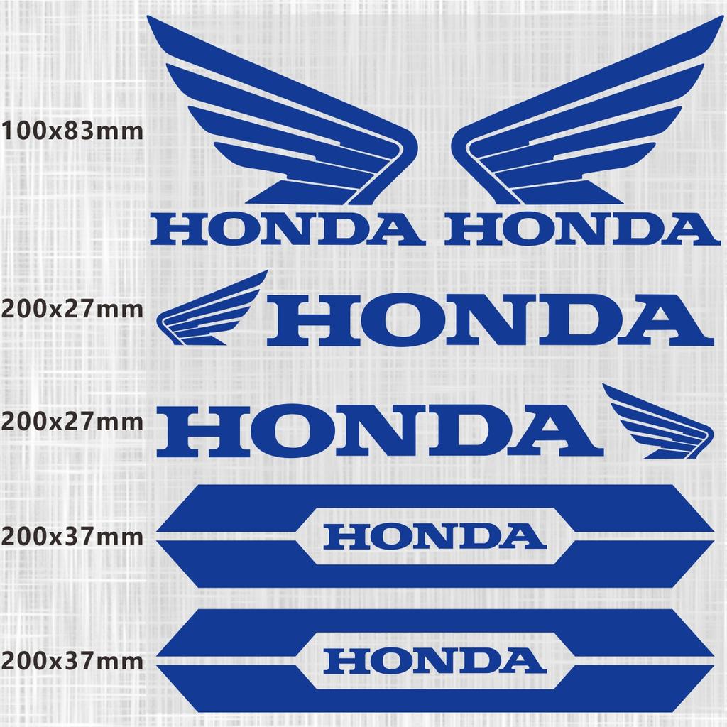 Vinyl Honda Sticker Logo Motorcycle Hemet Decal Waterproof Reflective