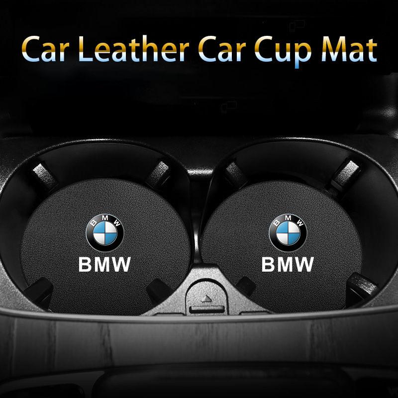 2pcs car cup holder mat non-slip coffee beverage mat for BMW X1 X2 X3 X4 X5 X6 X7 i3 i5 i7 E36 E39 E60 E87 E91 E92 F10 F20 F30