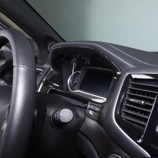ABS Carbon Car Speedmeter Frame Trim Accessories Cover For Honda Pilot 2015-