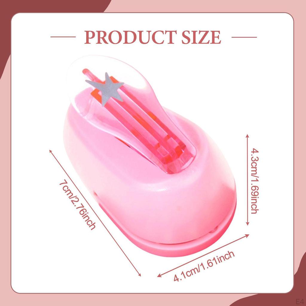 Punch Crafting for DIY Scrapbooking Handmade Card Making with Lever Action Ergonomic PP Material