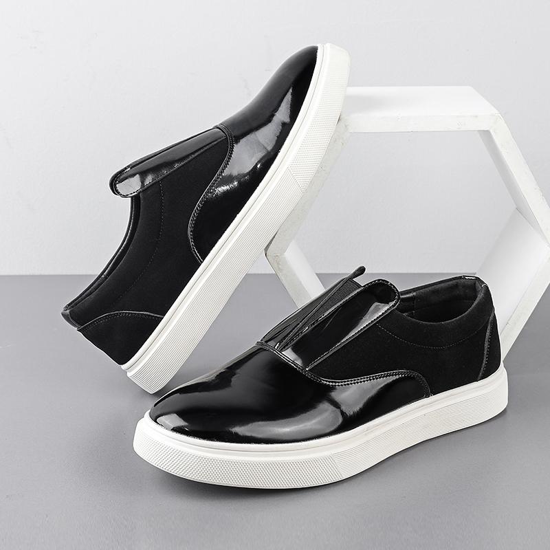 Fashion Autumn And Winter Fashionable Men's Leather Casual Loafers Outdoor Lightweight Shoe Comfortable Soft-Soled Durable Driving Shoes