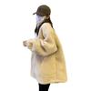 Korean Style Lambswool Fleece Coat, Versatile Plus Size Top for 200 Jin, Thickened Internet Celebrity Fashion