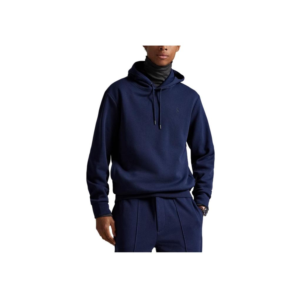 Polo Ralph Lauren Double-Sided Knitted Hooded Embroidered Solid Color Sweatshirt Men sweatshirts 710981374-001