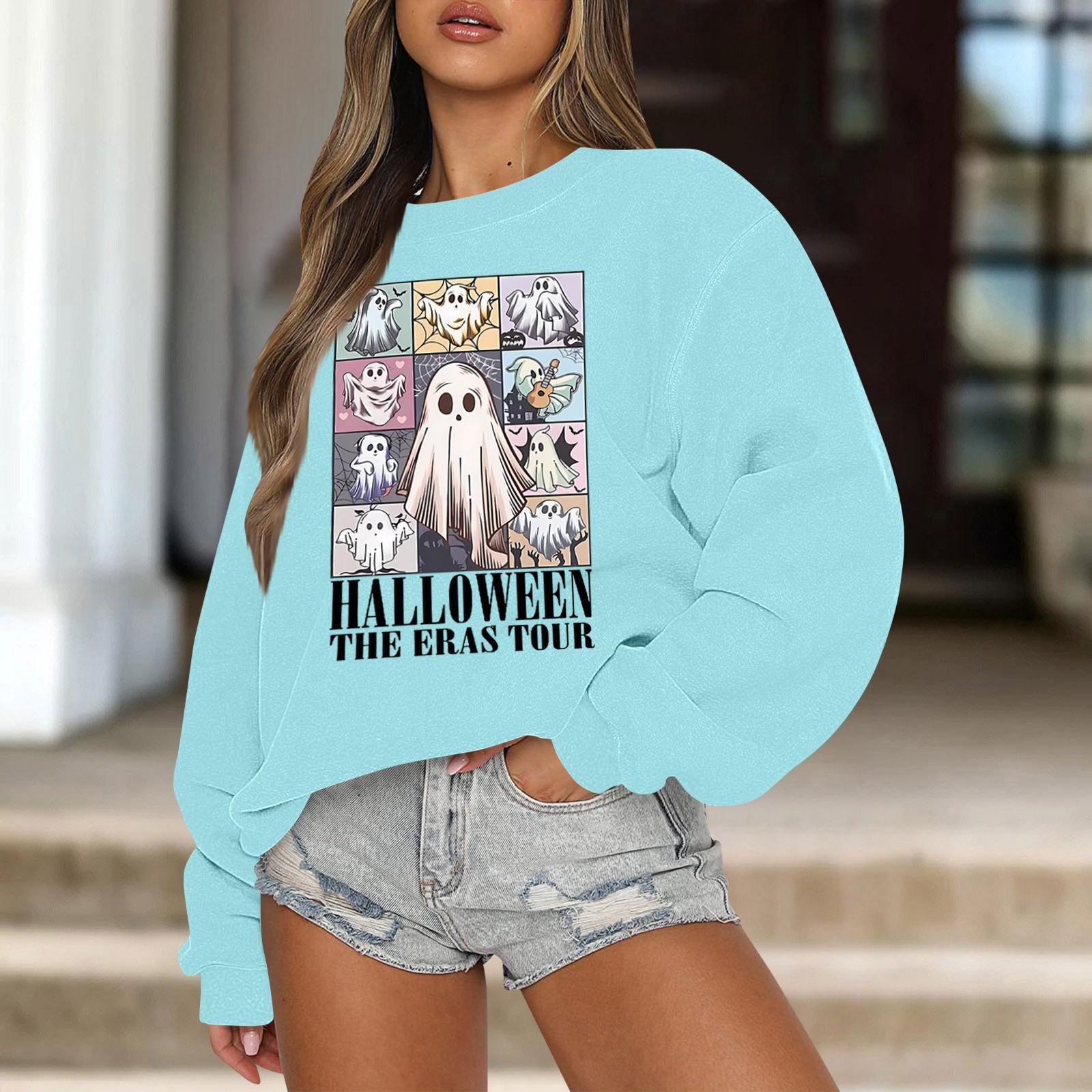 Женская повседневная мода ретро цветочный принт длинный рукав трикотажный спортивный — фото 8