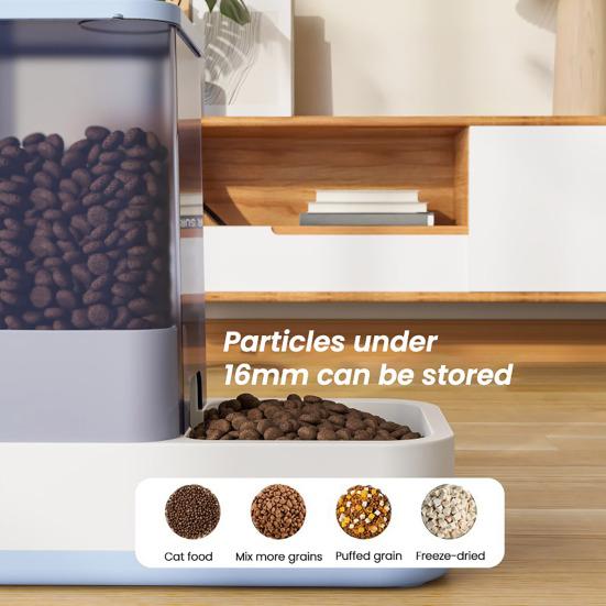 Automatic Pet Feeder And Water Dispenser 2 in 1 Cat Feeder Dish Pet Food And Water Feeder for Small Medium Pets Cat Dog Puppy