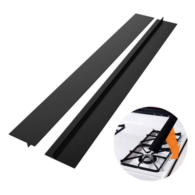 Silicone Kitchen Stove Counter for Gap Cover Long & Wide for Gap Filler Seals Spills Between Stovetops, Heat-Resistant (