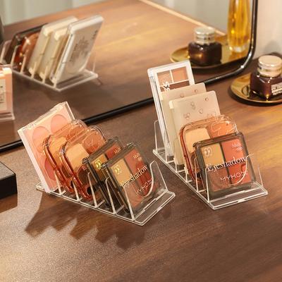 Průhledný Dělicí Stojan na Stůl na Stíny na Oči Organizér na Puder a Make-up Kosmetický Displej Toaletní Stolek Průhledný Držák na Make-up