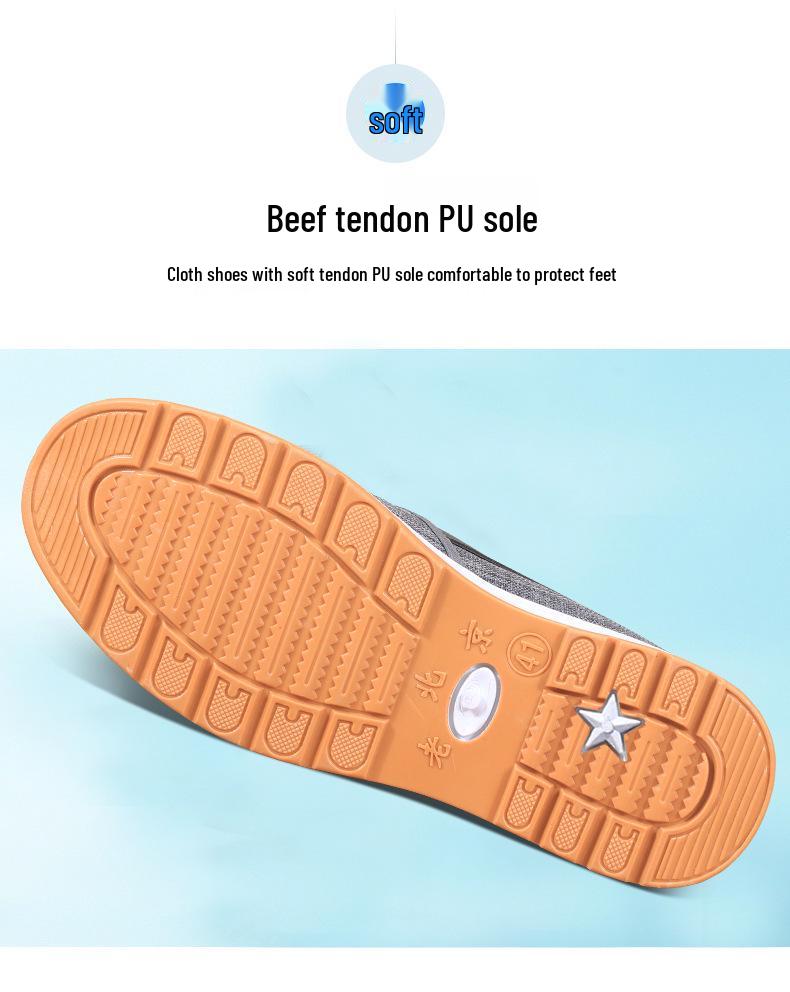 Men's Slip-on Cloth Shoes - Casual & Work Style