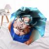 1pc Dragon Ball Z Goku Super Saiyan Blue Automatic Folding Umbrella, Portable 3-Fold Design, 8-Bone Iron Frame Outdoor Umbrella, Perfect Gift for Fans