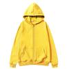 Felpa Unisex con Cappuccio e Zip Oversize Casual Pullover Leggera Misto Cotone Manica Lunga