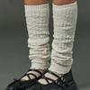 CITYPOPZ [CP] Fogny Knit Warm Leg Warmer Socks [IVORY]