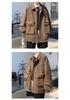 Men's Trendy High Street Loose Lapel Workwear Jacket - Spring/Autumn Hong Kong Style
