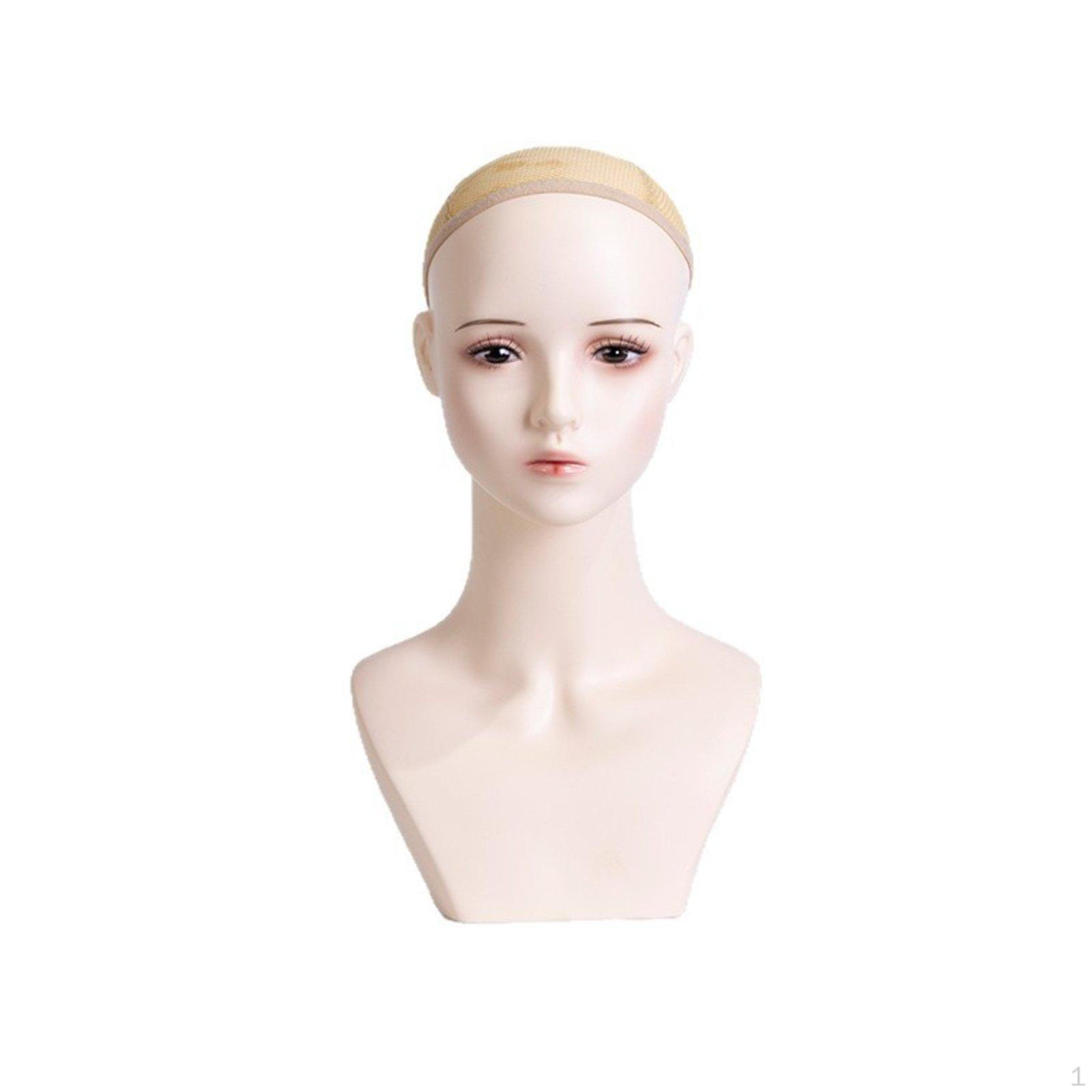 Hairpiece Display Head Pearls Headband Female Mannequin Braided Hair Look Jewelry Bust