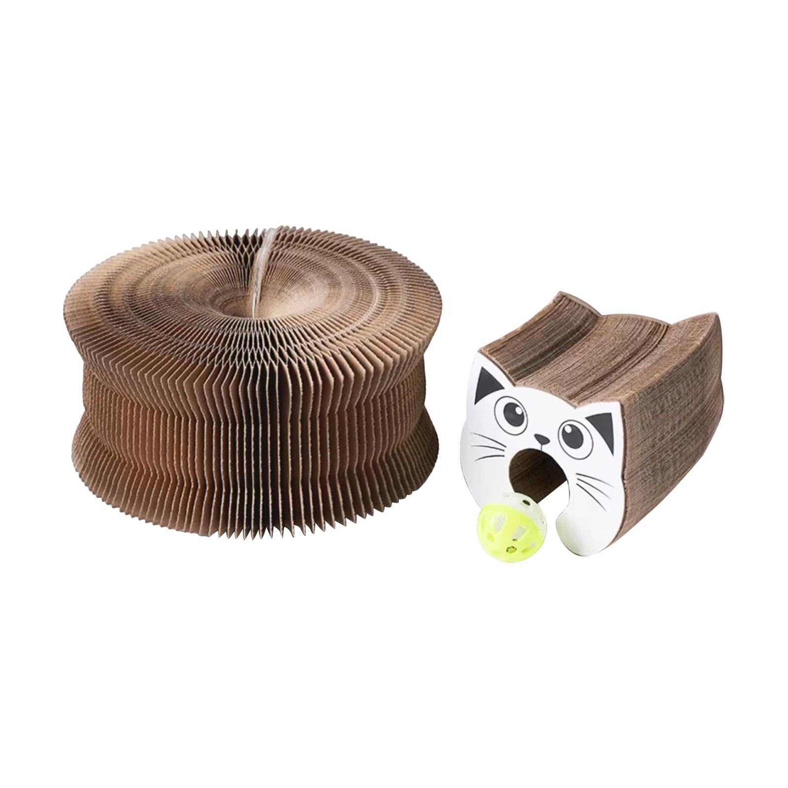 

Многофункциональная доска для кошачьих когтей: Интегрированная конструкция в форме совы и гофрированной бумаги для измельчения и декомпрессии One Size