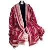 Cashew Flower Versatile Temperament Thickened Scarf Long Outer Shawl Fringed Jacquard Cape