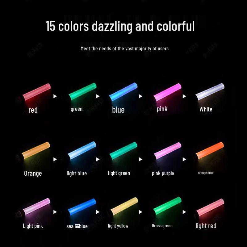 15-Color LED Light-Up Glow Stick for Concerts and Parties
