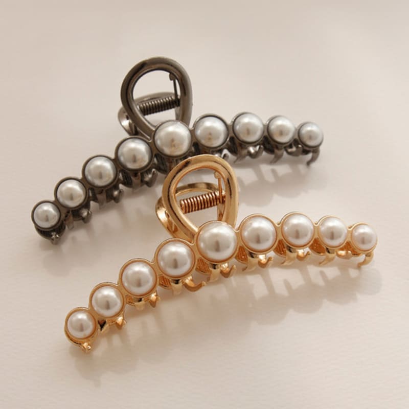 

J.Lauren Pearl Metal Updo Hair Claw Clip H0999 gold