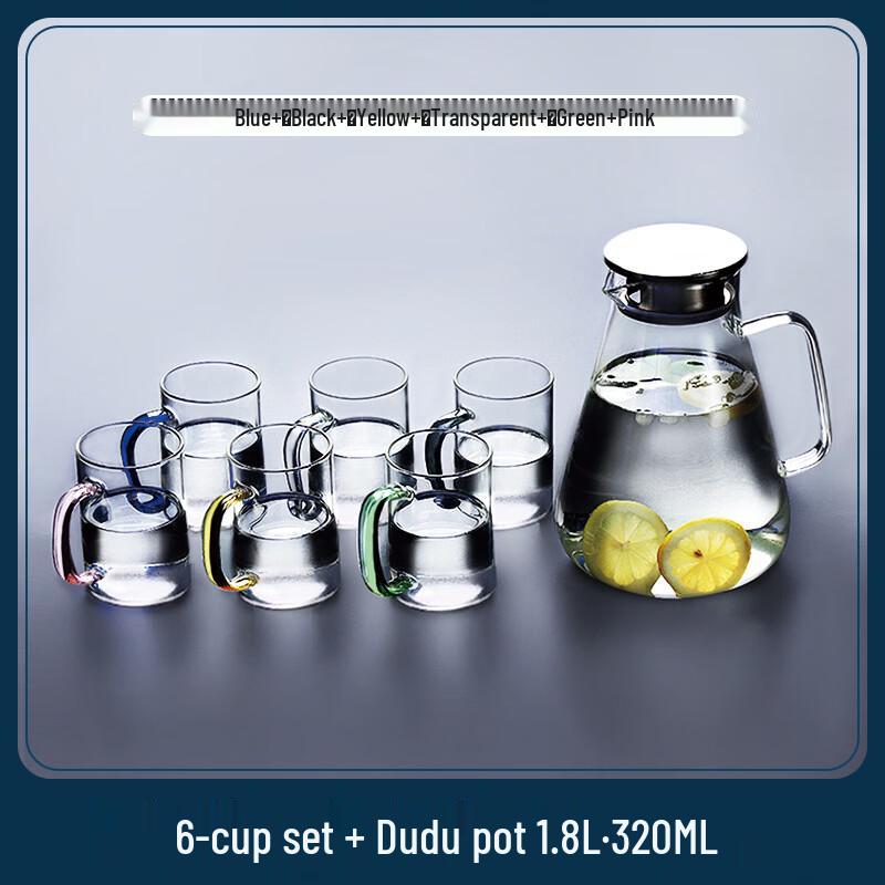 Handun High Borosilicate Glass Cup & Kettle Set