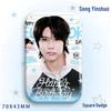 Stone Song Bajiji Laser Square Badge: Star Idol Brooch Pendant