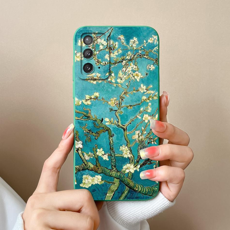 For Samsung Galaxy Note 20 Ultra Case Cute Anime Soft Liquid Silicone Back Cover For Samsung Note20 Ultra 20Ultra Phone Housing