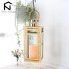 Stainless Steel Candle Holder Lanterns Gold Hanging Lantern Metal Candlestick Light for Indoor Outdoor Weddings Party Home Decor