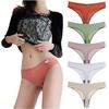 TUOTISI Sexy Brazilian Regular Women's T-Back, Cotton, Stress-Free Underwear, Panties, Stretchy, Breathable, Panties, 5-Pack (Size M)