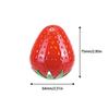 1/3 Stück Erdbeerform Wiederverwendbare Leere Plastikflasche Tiegel Probenflasche Gesichtscreme Handcreme Aufbewahrungstopf Lippenpeeling-Behälter