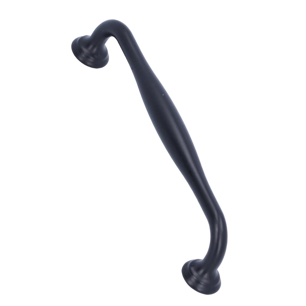 Uchwyt ze stopu cynku Matowy czarny Uchwyt do szuflady szafki Okucia do drzwi szafy łazienkowej