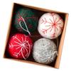 Christmas Felt Snowflake Ball Decoration Pack of 4 Winter Home Decoration