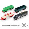 Vintage Electric Train Rail Car Simulation Retro Model with LED Lights & Real Train Sound Train High Speed Rail Kids Toy Set