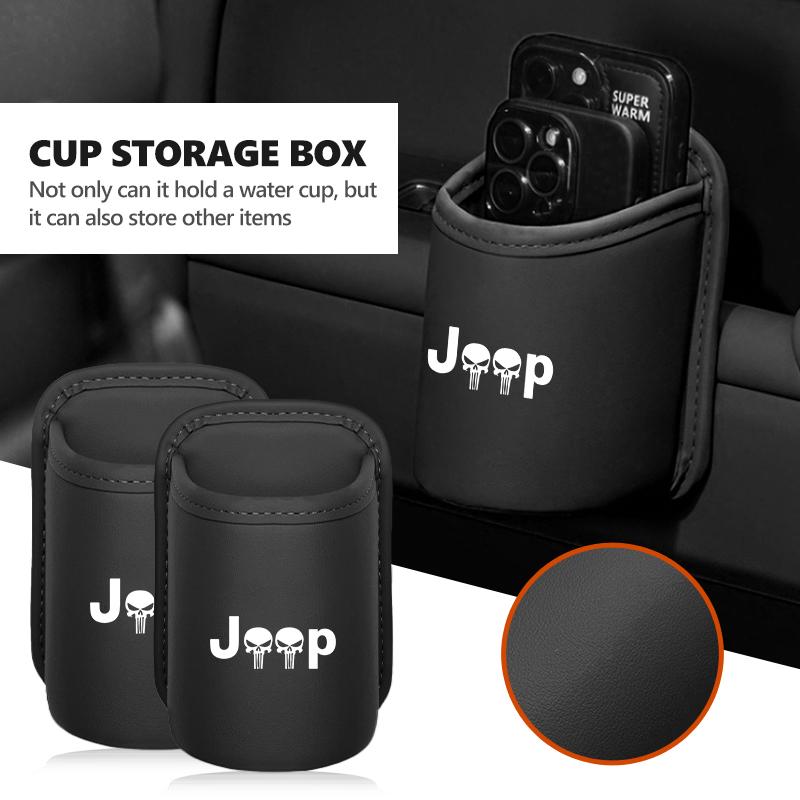 For Jeep Car Door Cup Holder Rack for Drink Bottle Organizer Back Seat Grand Cherokee Compass Patriot Renegade Wrangler